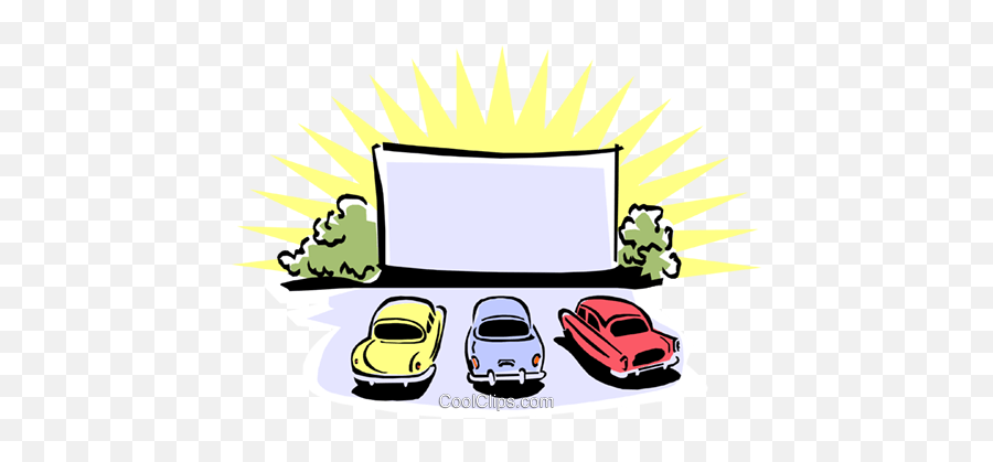 Drive In Movie Clipart Free - Cinema Drive In Png Emoji,Movie Theater Clipart