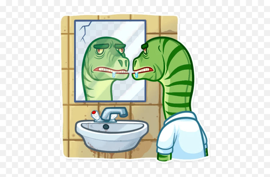 Velociraptor - Telegram Sticker Emoji,Clean Bathroom Sink Clipart