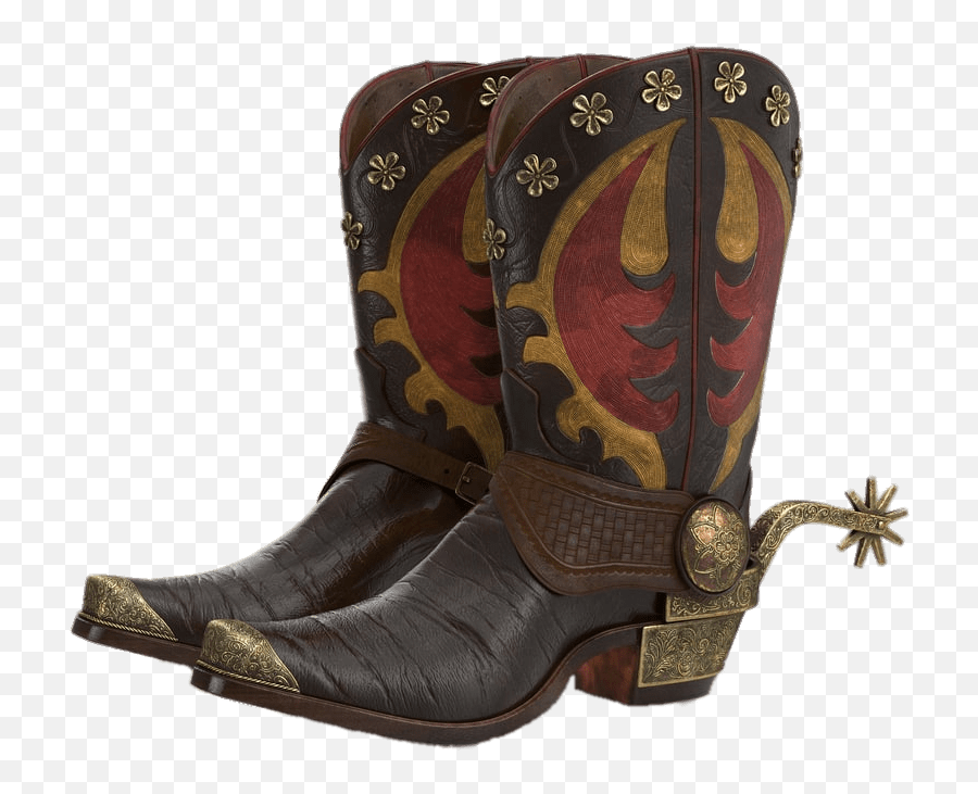 Cowboy Boots Png Transparent Images - Cowboy Boots With Spurs Transparent Emoji,Cowboy Boots Clipart