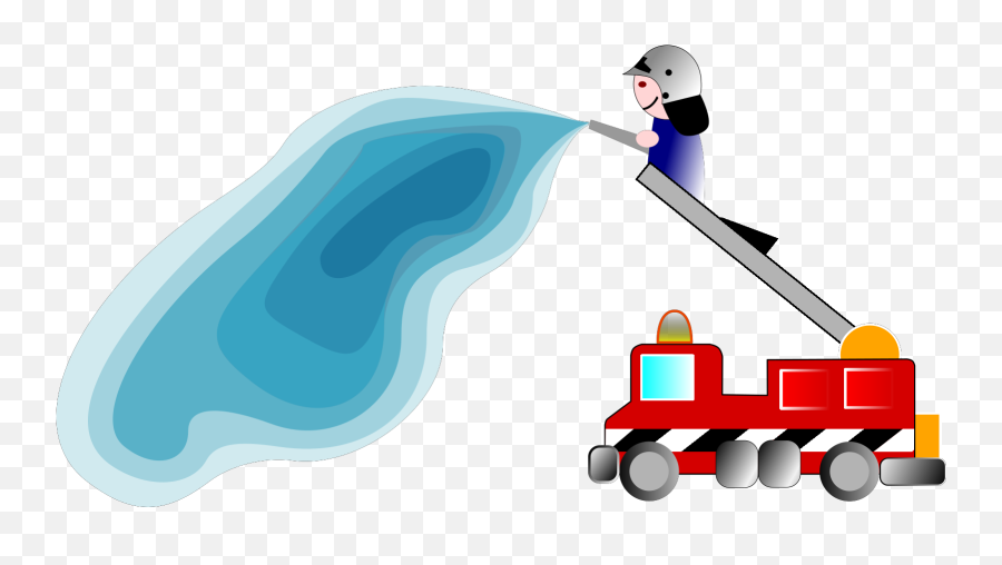Firetruck And Fireman Clipart - Fire Truck Splash Clip Art Emoji,Fireman Clipart