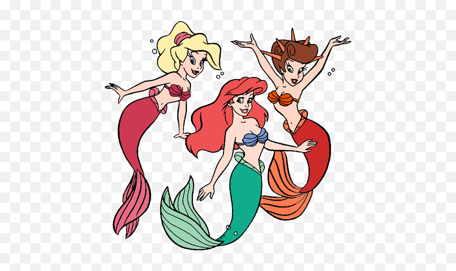 Ariels Sisters Clip Art - Little Mermaid Sisters Png Emoji,Sister Clipart