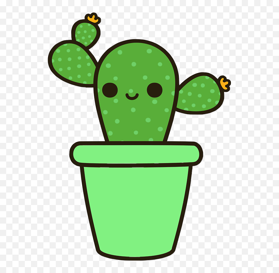 Cactus Clipart Kawaii Cactus Kawaii - Cute Clipart Cactus Emoji,Cactus Clipart