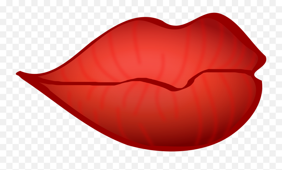 Big Lips Clipart - Transparent Cartoon Red Lips Emoji,Lips Clipart
