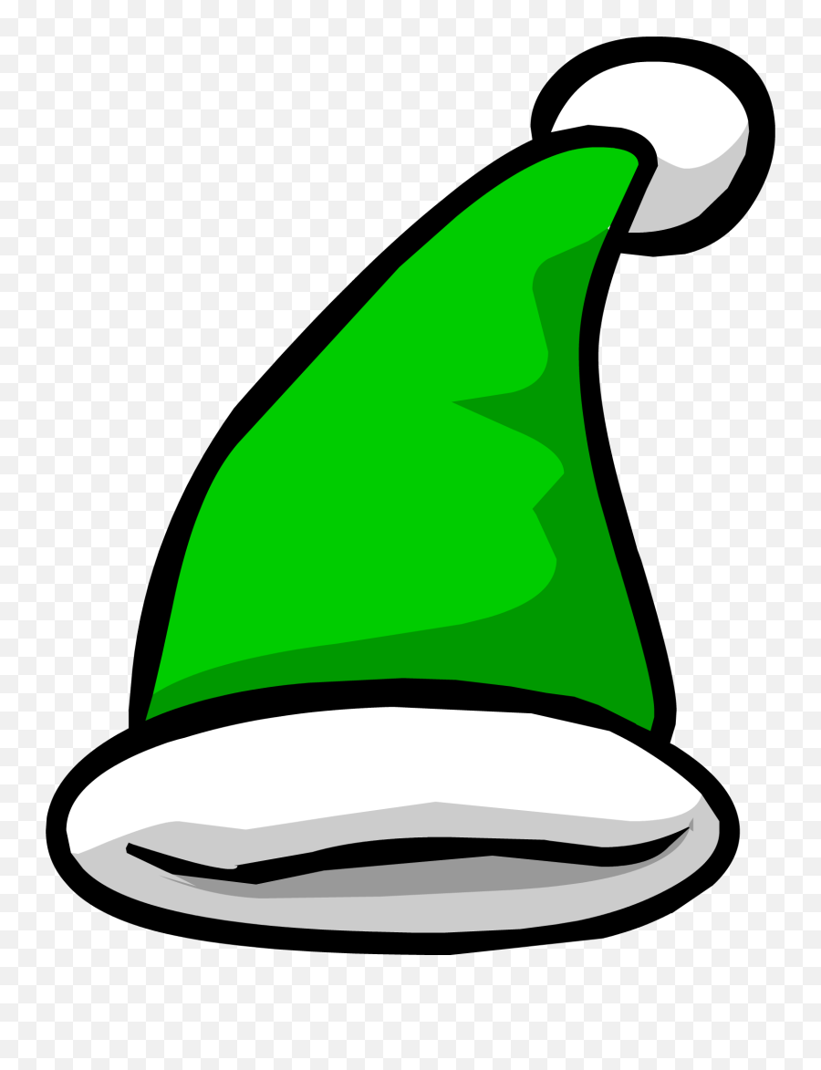 Library Of Christmas Elf Hat Jpg Png - Cartoon Green Christmas Hat Emoji,Santa Hat Clipart