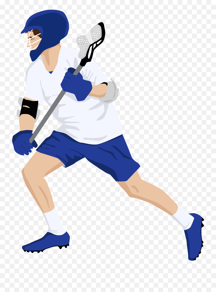 Lacrosse Player Clipart - Clip Art Lacrosse Paler Emoji,Lacrosse Clipart