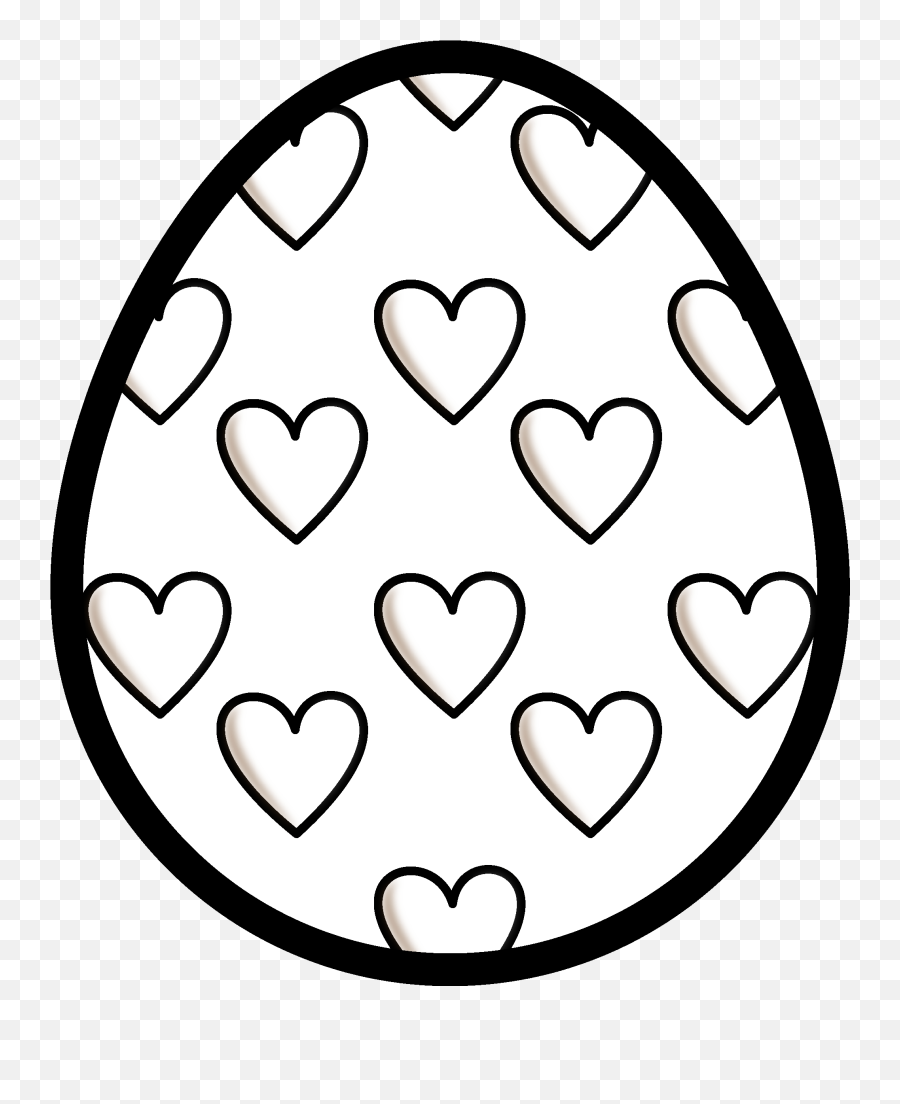 White Easter Egg Svg Stock Png Files - Black Clipart Easter Eggs Emoji,Easter Clipart Black And White