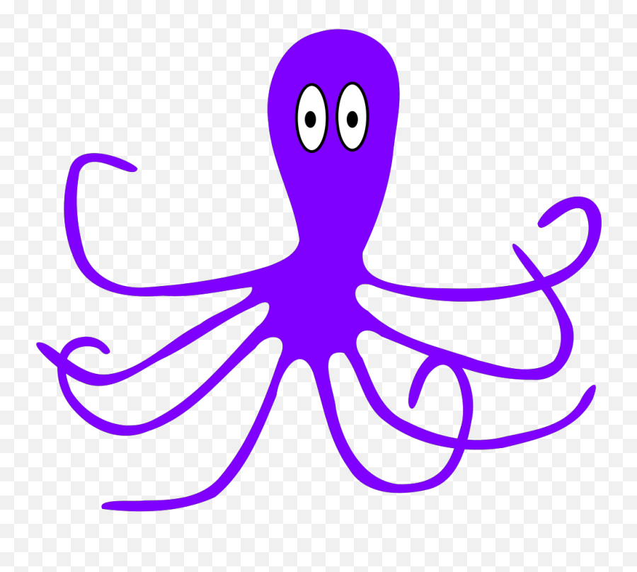 Octopus Lt Purple Svg Vector Octopus Lt Purple Clip Art - Octopus Clipart Clker Emoji,Octopus Clipart