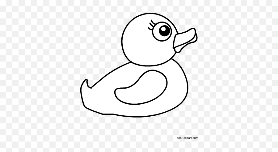 Free Baby Shower Clip Art - Dot Emoji,Duck Clipart Black And White