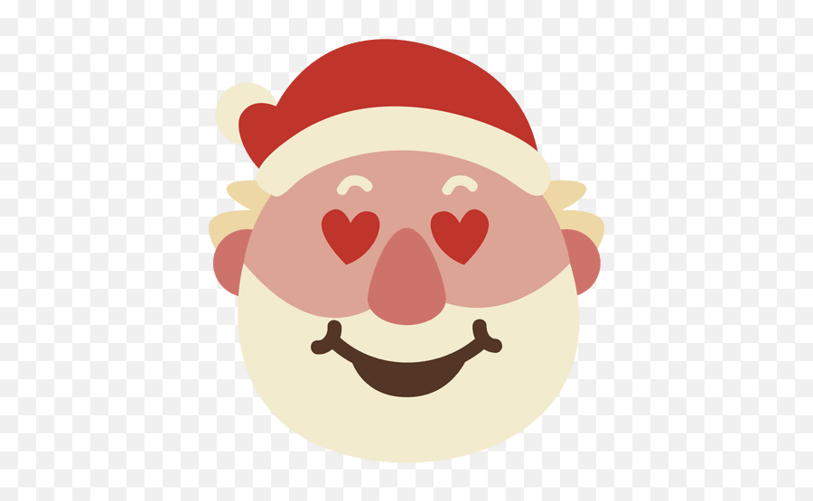 Heart Eyes Santa Claus Face Emoticon 50 - Transparent Png Bond Street Station Emoji,Heart Eyes Emoji Png