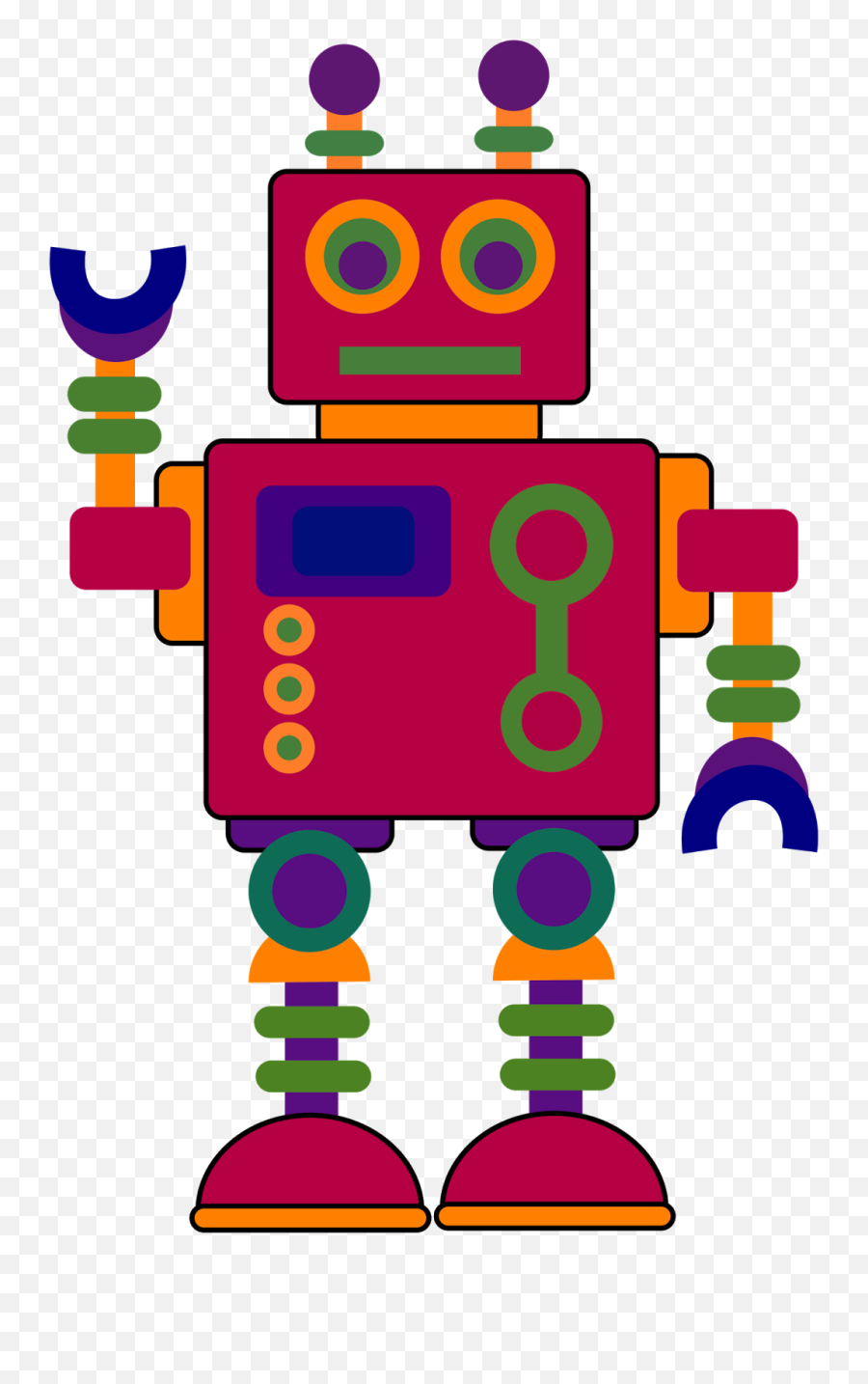 Robot Clipart Clip Art - Robot Clipart Emoji,Robot Clipart