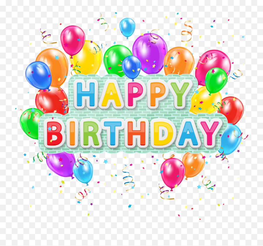 Happy Birthday Balloons Png - Happy Birthday Poster Emoji,Birthday Balloons Png
