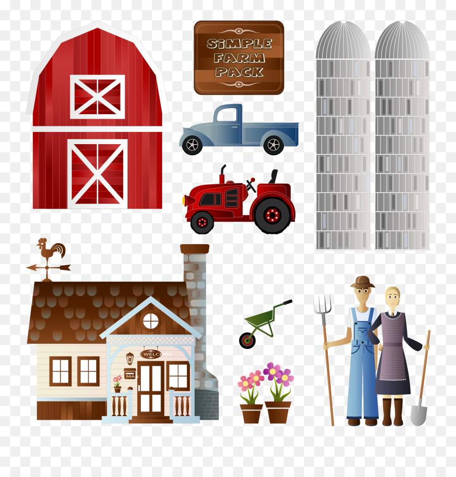 Farmer Clipart Fish Farm - Clip Art Emoji,Farm Clipart