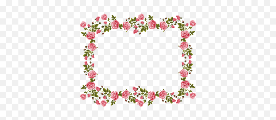 Meinlilapark U2013 Diy Printables And Downloads Flower Frame - Border Pink Roses Clipart Emoji,Spring Border Clipart