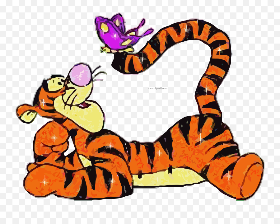 Roaring Tiger Png - Disney Tiger The Cartoon Emoji,Animated Clipart