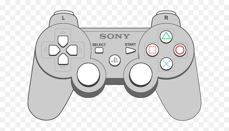 Download Drawn Controller Psp Controller - Game Console Ps3 Controller Buttons Emoji,Playstation Controller Png