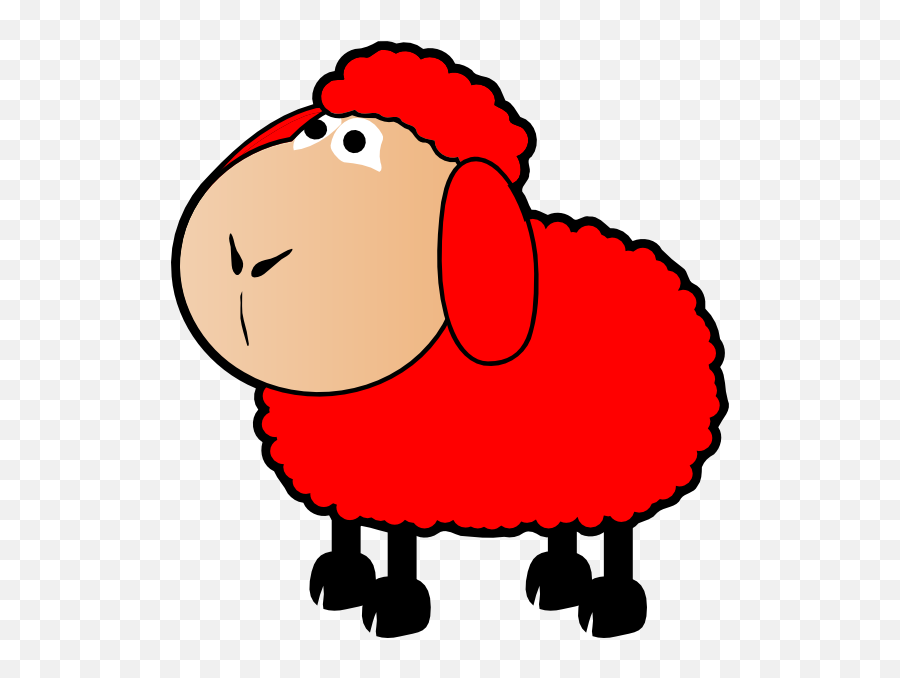 Barn Right View Clipart - Red Sheep Clipart Emoji,Barn Clipart