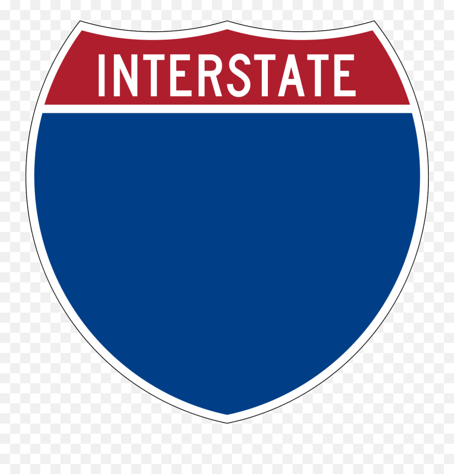 Blank Interstate Highway Sign Emoji,Blank Sign Png