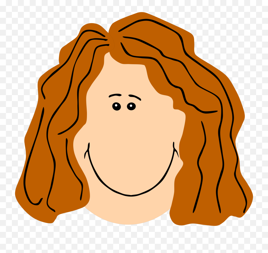 Mother Clipart Face Mother Face - Women Brown Hair Clipart Emoji,Face Clipart