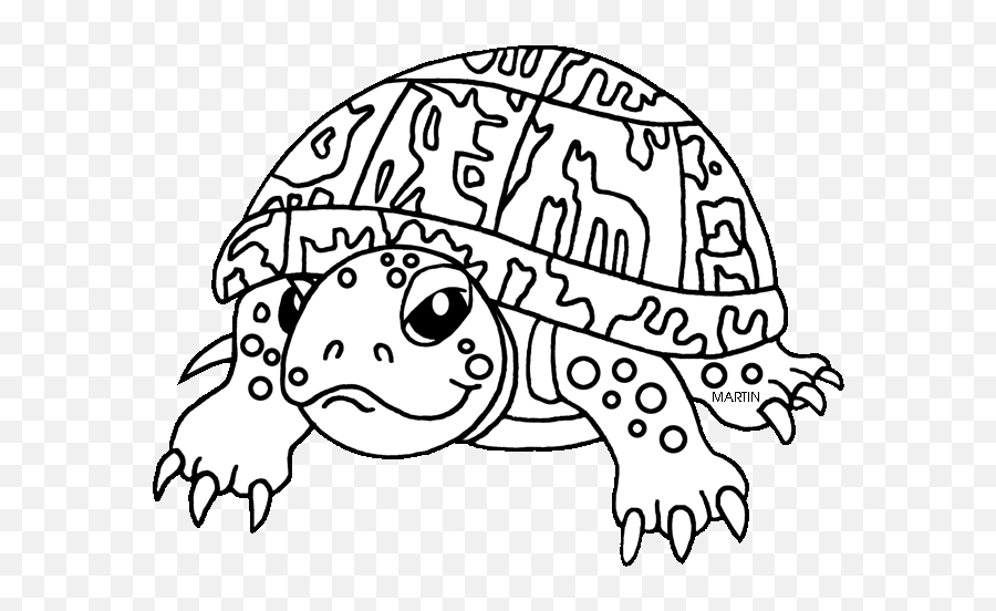 Library Of Eastern Box Turtle Clip Royalty Free Stock Png - Box Turtle Kansas Drawings Emoji,Turtle Clipart