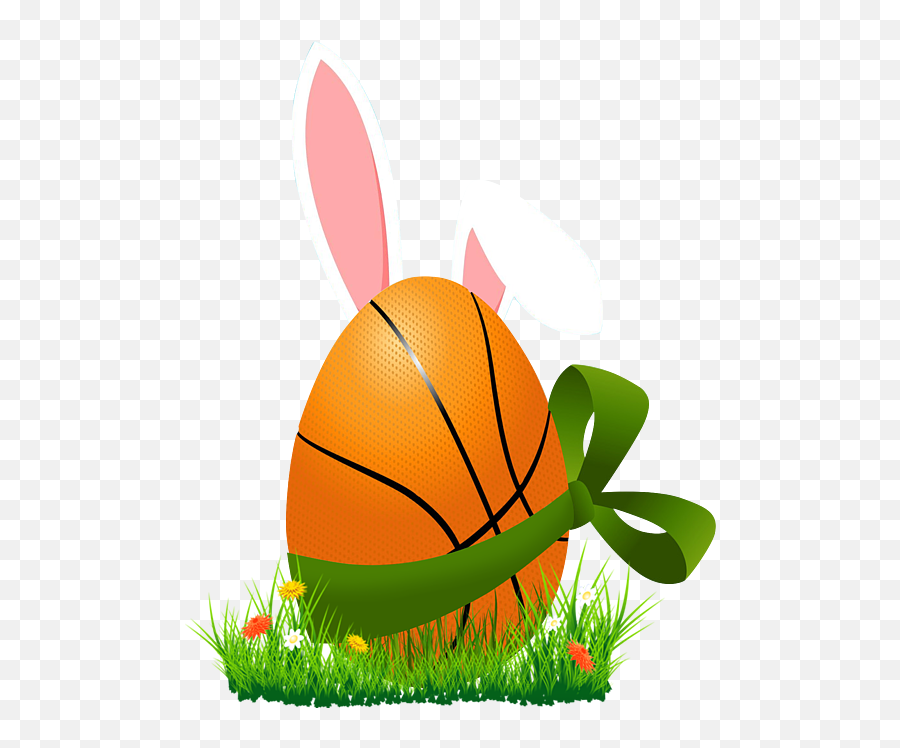 Cute Easter Basketball Bunny Ears Egg Easter Throw Pillow Emoji,Easter Bunny Ears Png