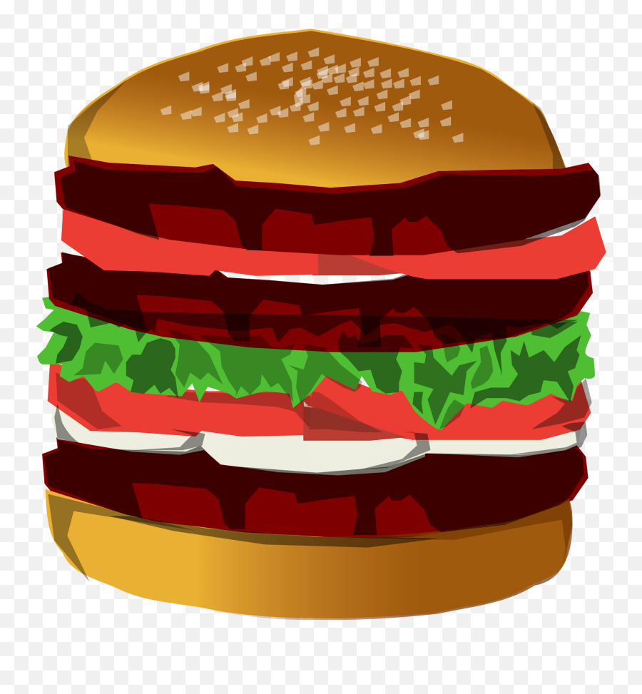 Burger Clipart Free Download Transparent Png Creazilla Emoji,Burgers Clipart