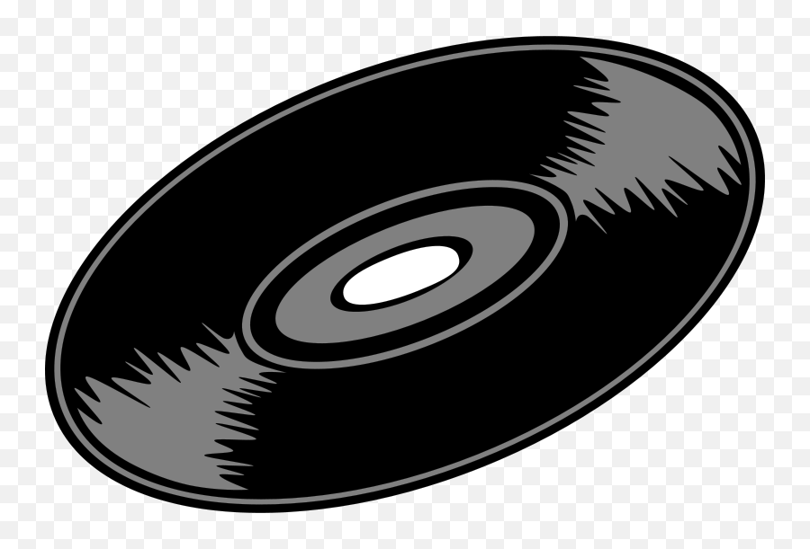 Music Record Clipart - Clipart Suggest Emoji,Listening To Music Clipart Black And White