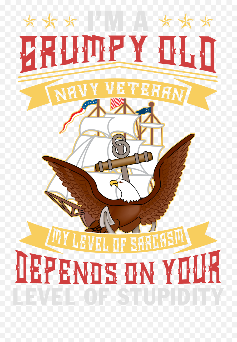 Im A Grumpy Old Navy Veteran My Level - Us Navy Decals Emoji,Old Navy Logo