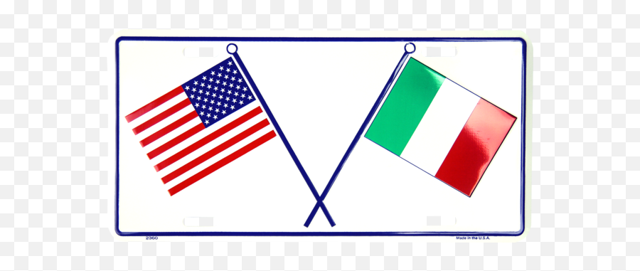 Download Hd Usa U0026 Italian Flags - American Flag Transparent Emoji,Italy Flag Clipart