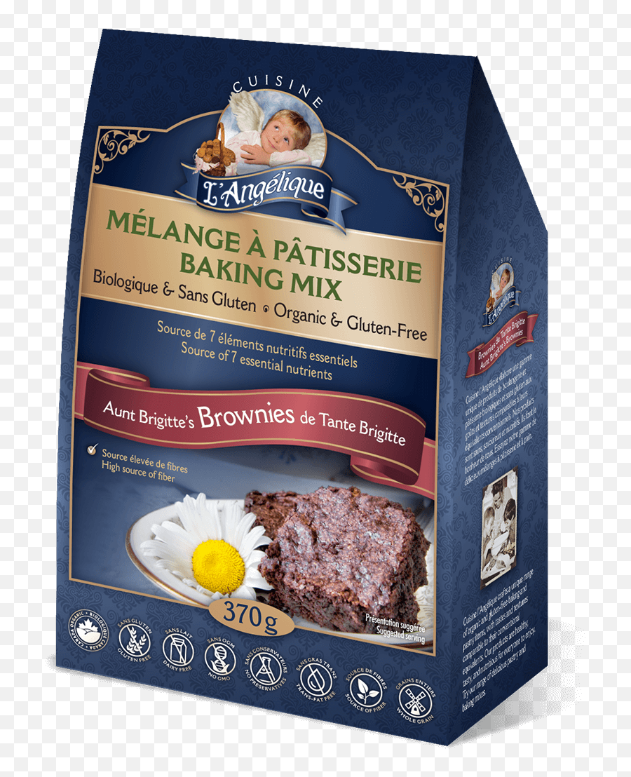 Aunt Brigitteu0027s Brownie Mix Organic Gluten - Free And Dairy Emoji,Brownies Png