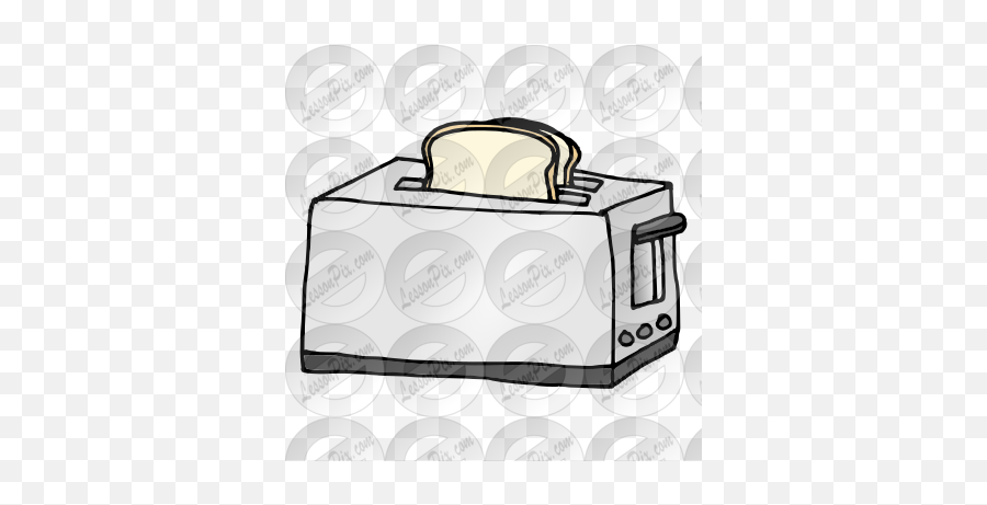 Toaster Picture For Classroom Therapy Use - Great Toaster Emoji,Napkin Clipart Black And White
