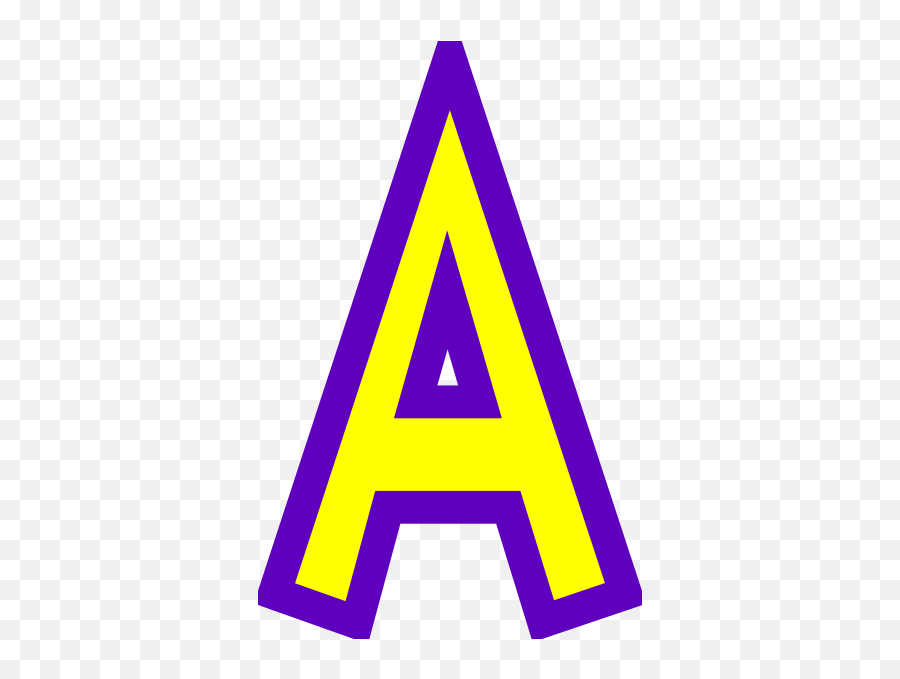 Letter A Clip Art At Clker - Clip Art Letter A Yellow Emoji,A+ Clipart
