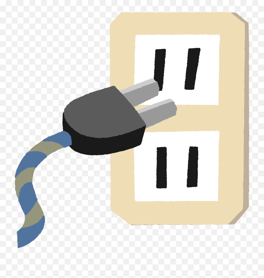 Ac Power Plugs And Sockets Clipart Free Download - Portable Emoji,Electricity Clipart