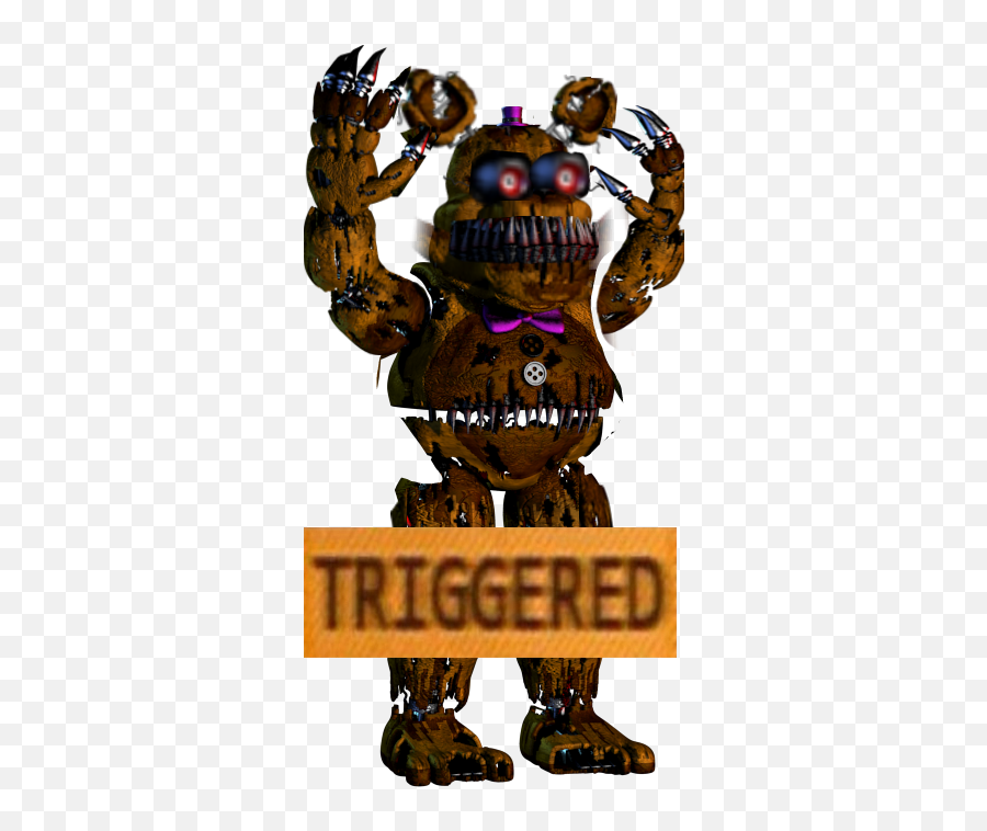 Download Hd Triggered Fredbear Fnaf - Fredbear Fnaf 4 Nightmare Emoji,Triggered Png