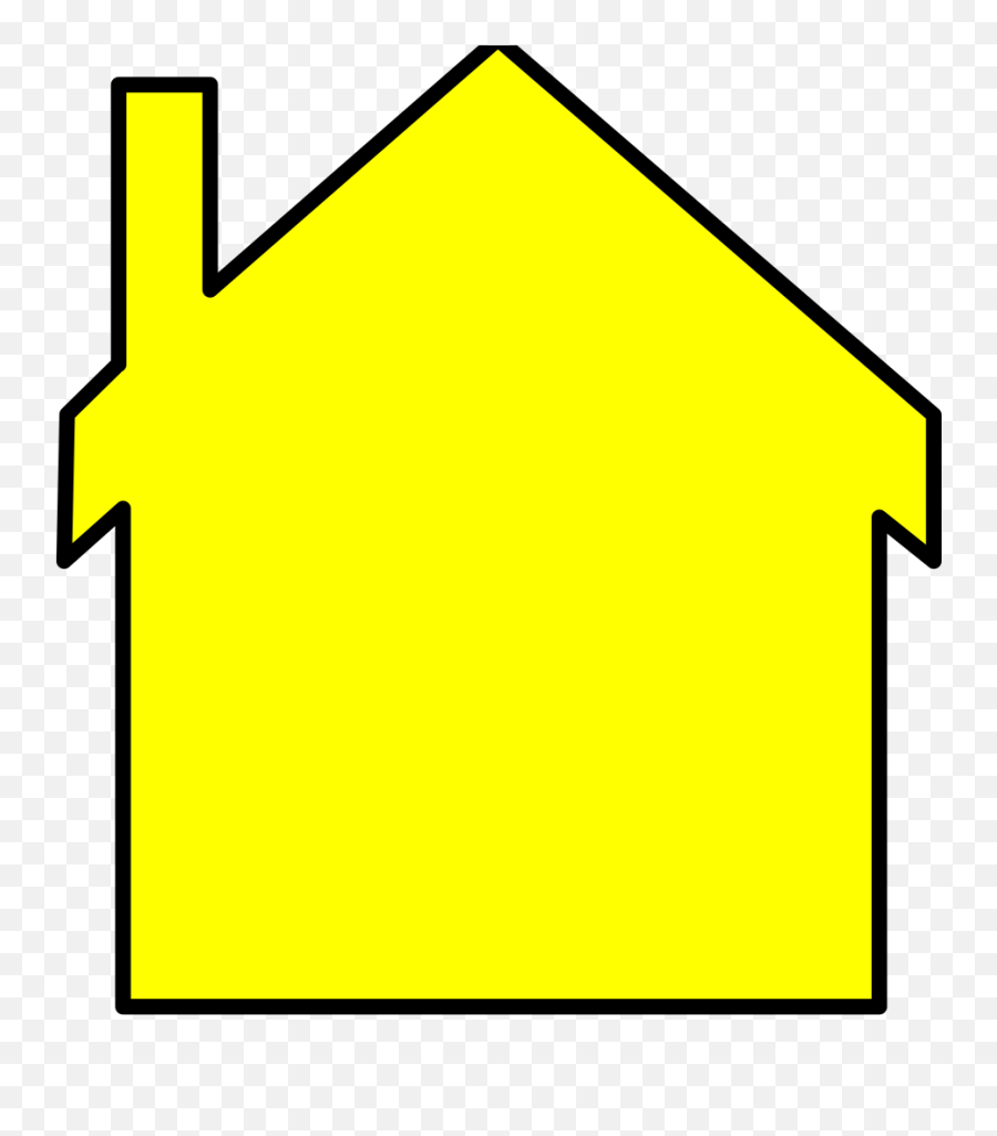 Original Png Clip Art File Yellow House - Transparent Yellow House Clipart Emoji,House Outline Clipart