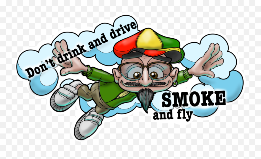 Smoking Clipart Grandpa - Smoke And Fly Don Drink And Drive Emoji,Grandpa Clipart