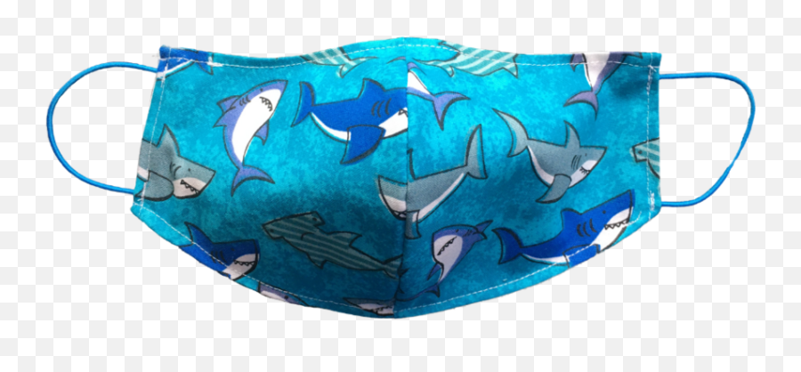 Washable Reusable Face Mask In Kid To Adult Sizes - Sharks U2014 Bellingham Baby Company Emoji,Mask Png