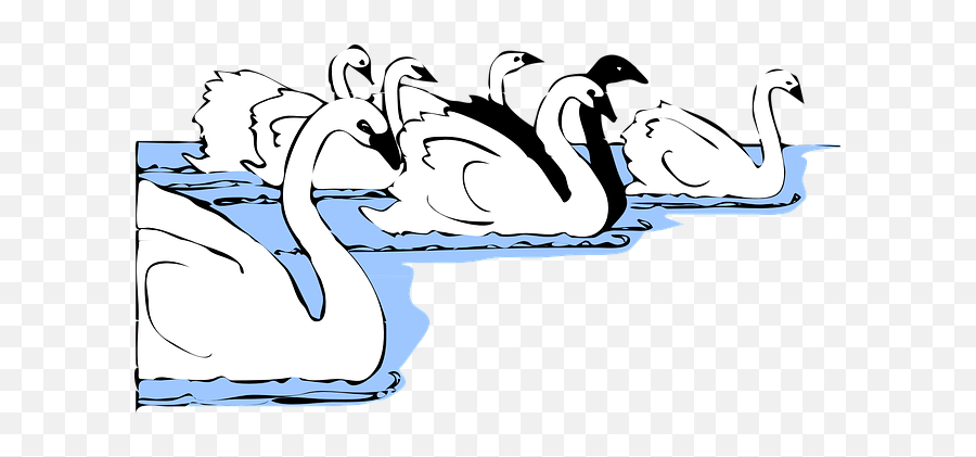 Over 50 Free Swan Vectors - Group Of Swans Clipart Emoji,Swan Clipart