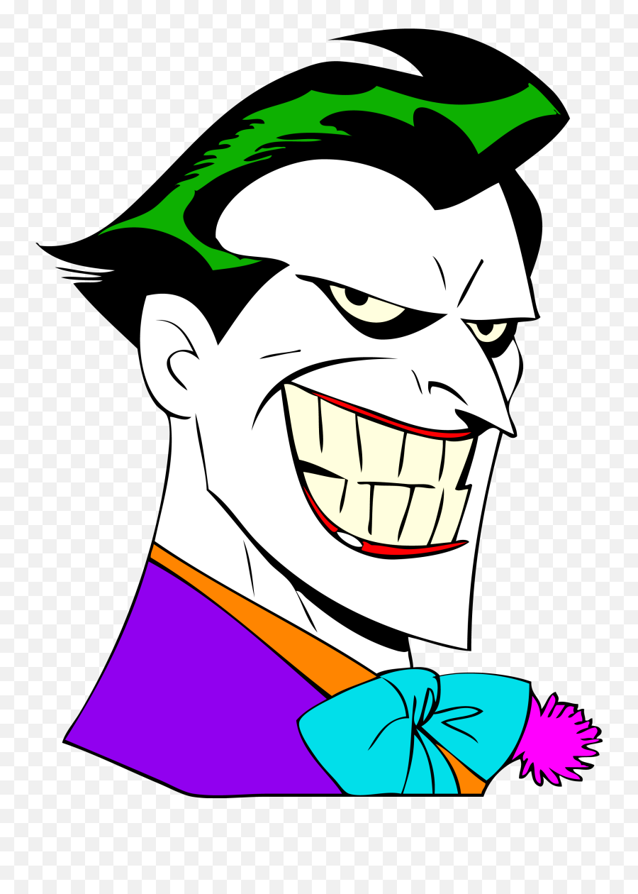 Joker Clipart Anonymous Face Joker - Bruce Timm Joker Emoji,Joker Clipart