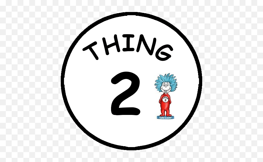 Thing 2 Logos - Thing 1 And Thing 2 Logos Emoji,Thing 1 Logo