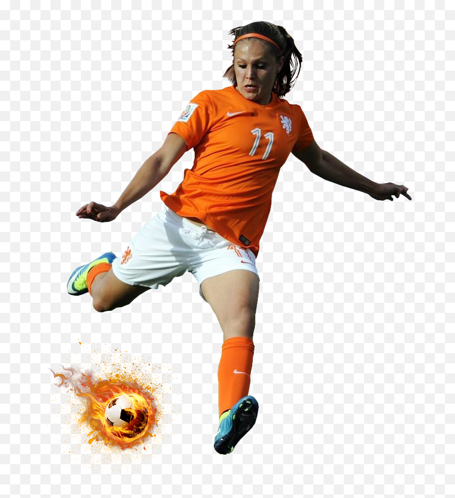 Women Football Png Transparent Images - Woman Playing Soccer Png Emoji,Football Png
