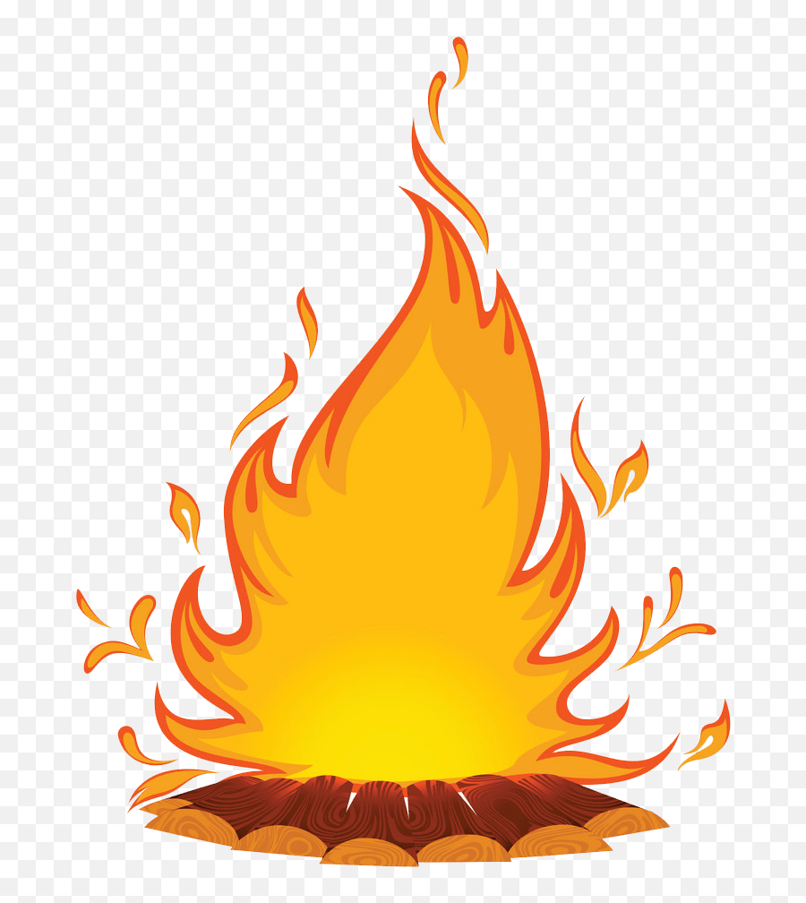 Campfire Clipart Transparent - Flame Cartoon Emoji,Campfire Clipart