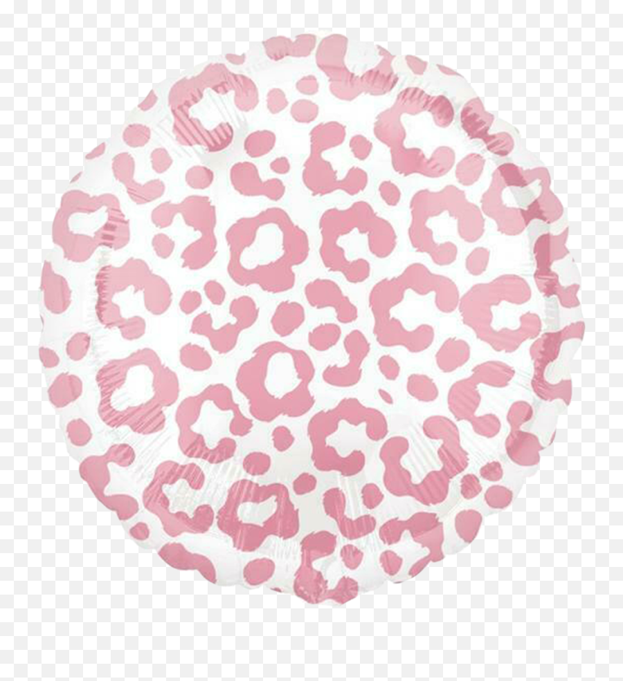 Hd Pink Leopard Print Round Foil Balloon 1042249 - Png Pink Cheetah Print Balloons Emoji,Leopard Print Clipart