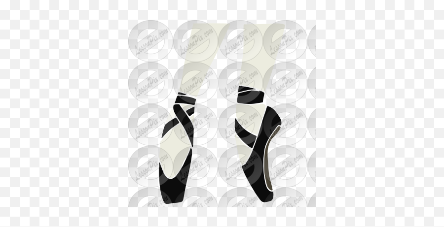 Ballet Shoes Stencil For Classroom Emoji,Ballet Slippers Clipart