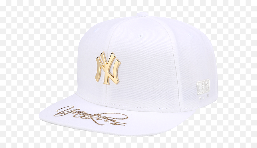Download Mlb White Gold Snap Back Cap - For Baseball Emoji,Mlb Logo Hat
