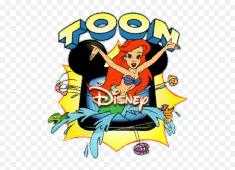 Download Hd Toon Disney Ariel - Toon Disney Ariel Emoji,Toon Disney Logo