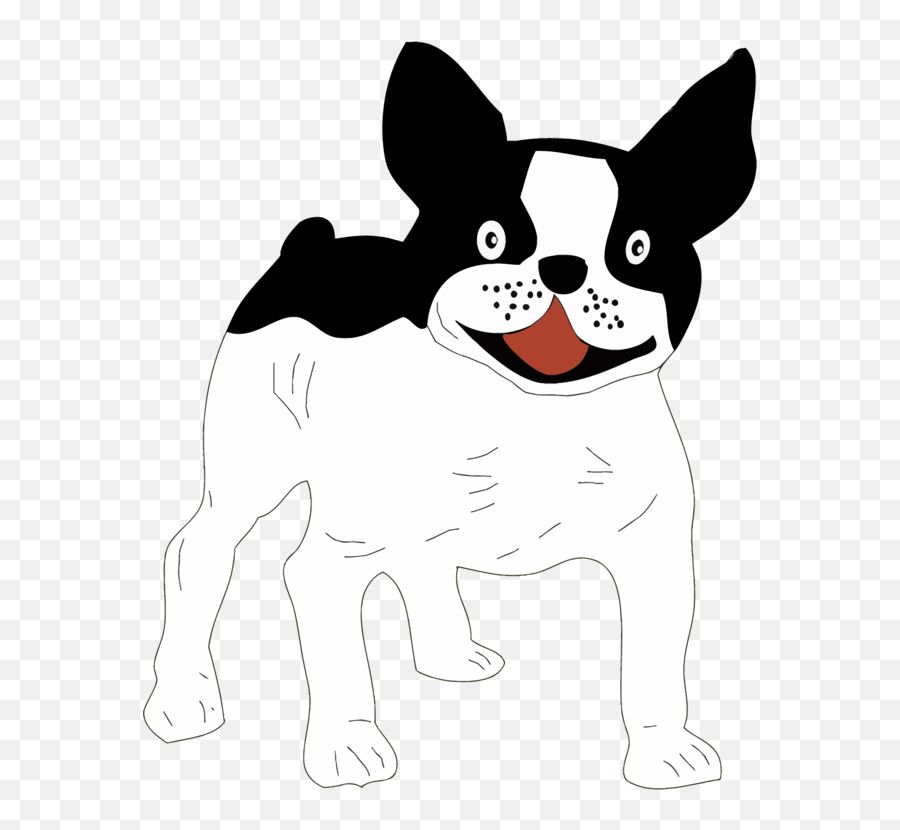 Carnivoran Dog Breed Dog Like Mammal - Black And White Faced Dog Png Emoji,Boston Terrier Clipart