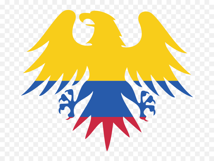 Colombian Flag Heraldic Eagle - Openclipart Emoji,Colombian Flag Png