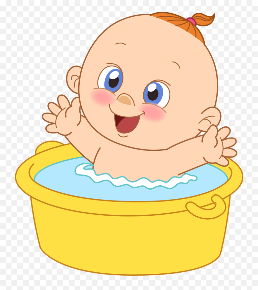 Baby Cartoon Baby Painting New Baby Products Emoji,Bath Time Clipart