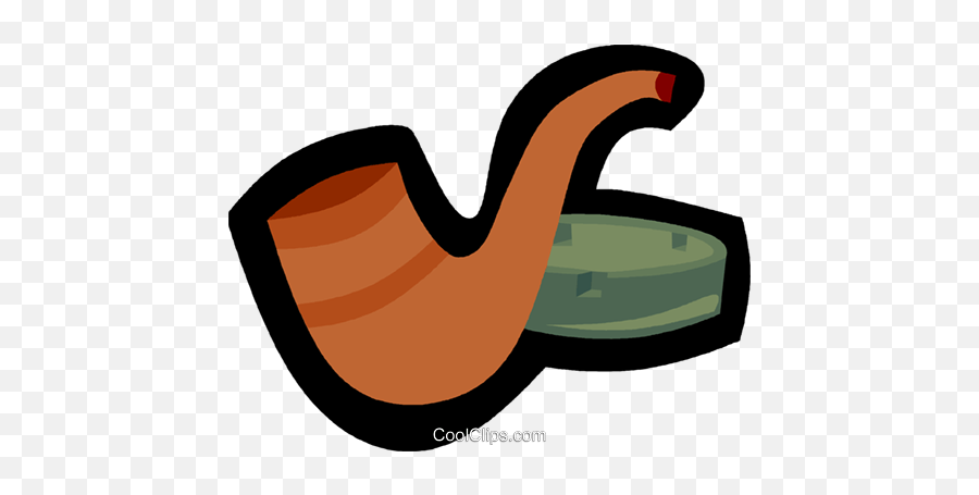 Tobacco Pipe Royalty Free Vector Clip Art Illustration Emoji,Shofar Clipart