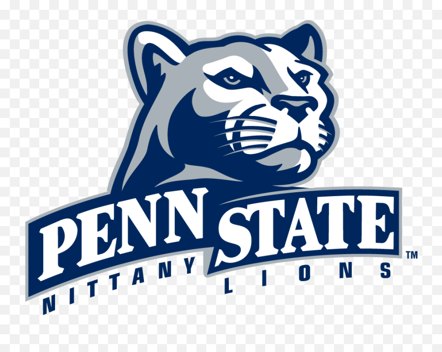 Penn State Nittany Lions Secondary Logo - Ncaa Division I Emoji,Lion Face Logo